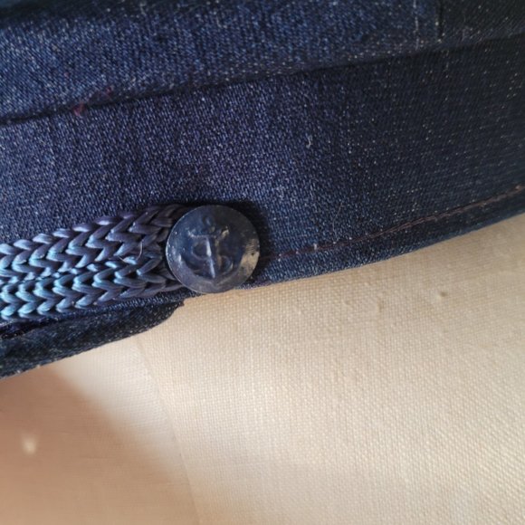 Vintage Denim Greek Sailor Hat - Picture 7 of 9